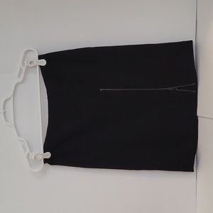 NWOT Banana Republic Black Lined Skirt with Zipper Detail